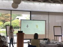 Katherine presenting